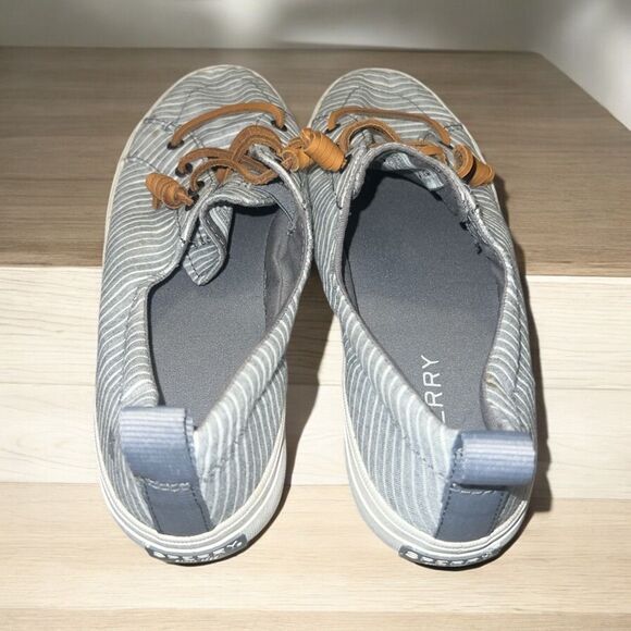 ✨Sperry Women's Crest Vibe Chambray Stripe Sz 8 Sneaker✨ - Picture 7 of 10